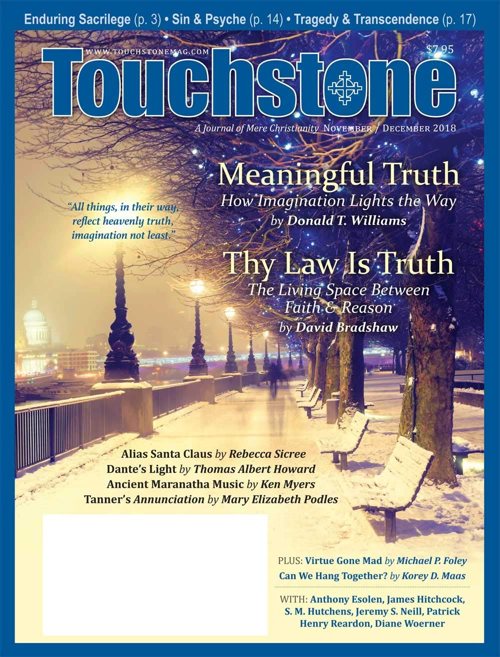 Touchstone : A Journal of Mere Christianity