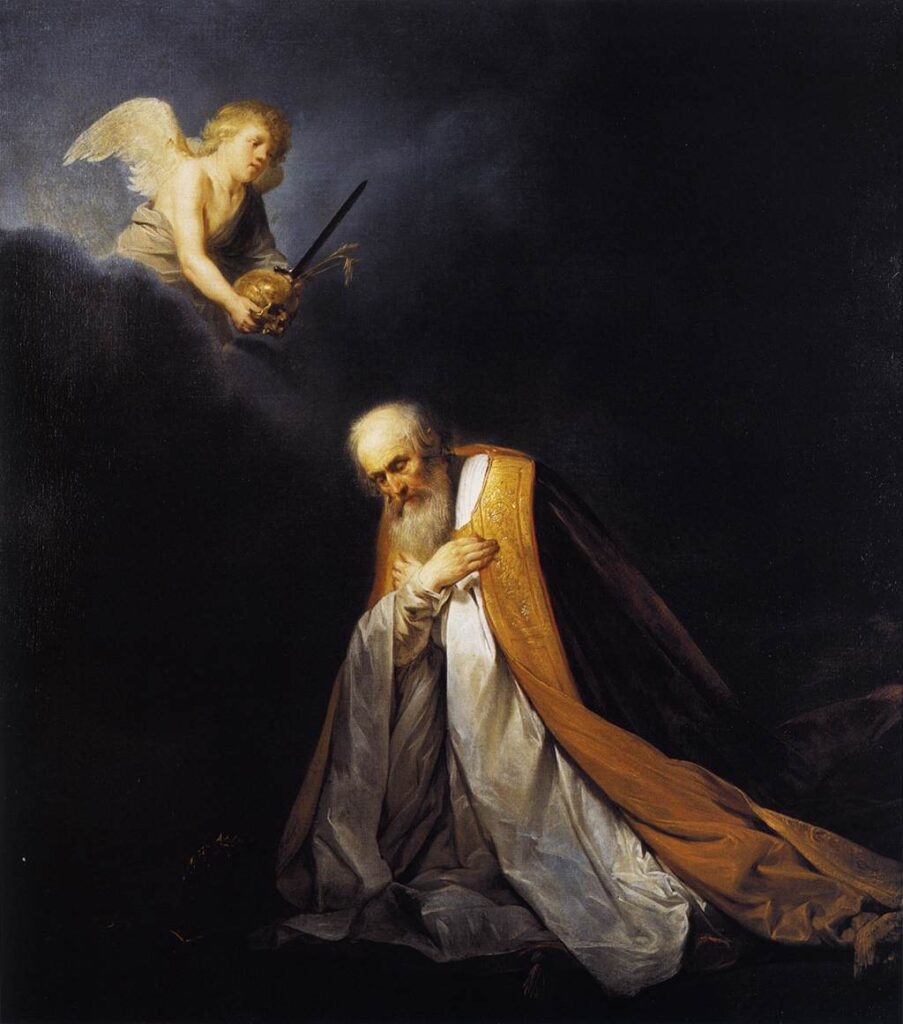 King David, Praying