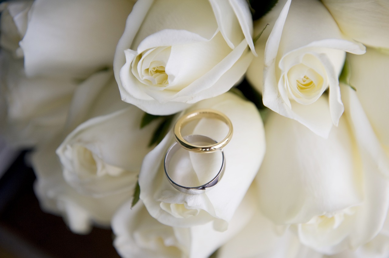 RIngs on flowers