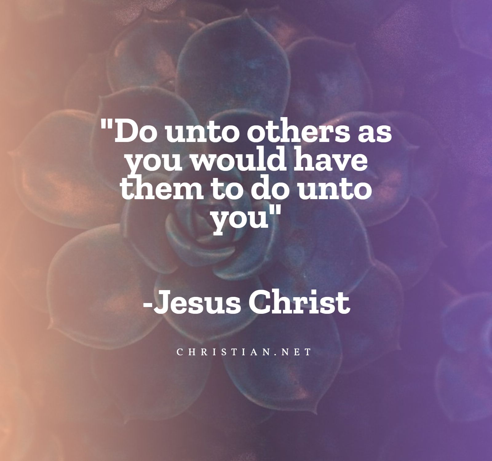 Do unto others as you would have them