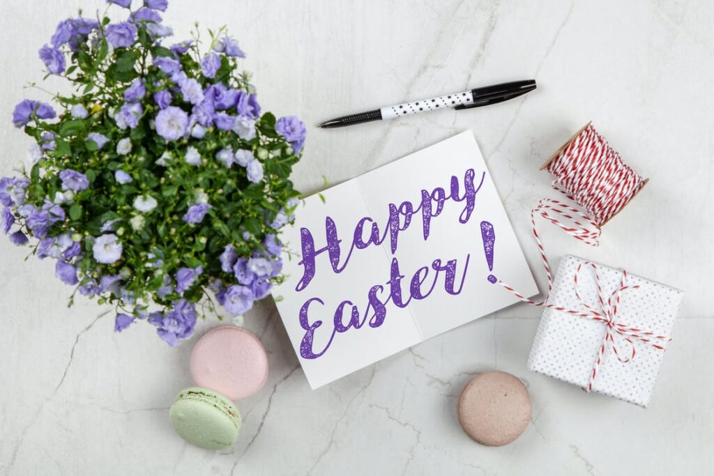Easter quotes: Happy Easter written on paper