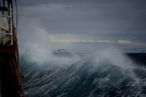 big waves crashing