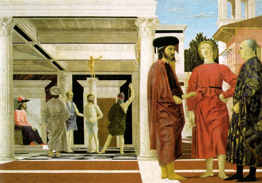 The Flagellation of Christ, Pierro Della Francesca, Renaissance, Christian Art