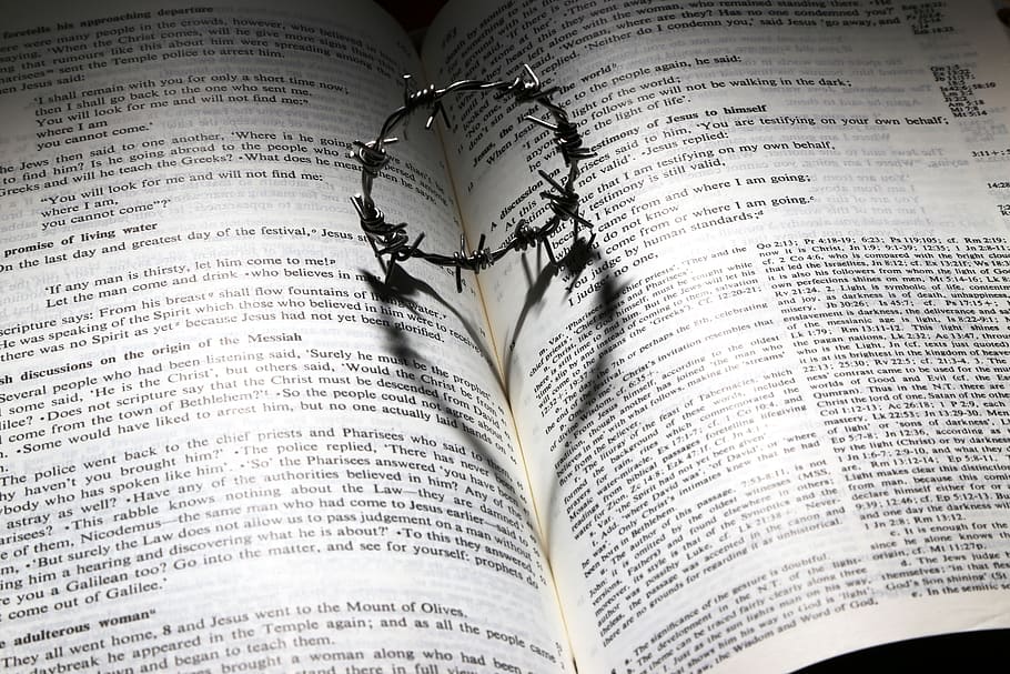 Bible, thorn crown