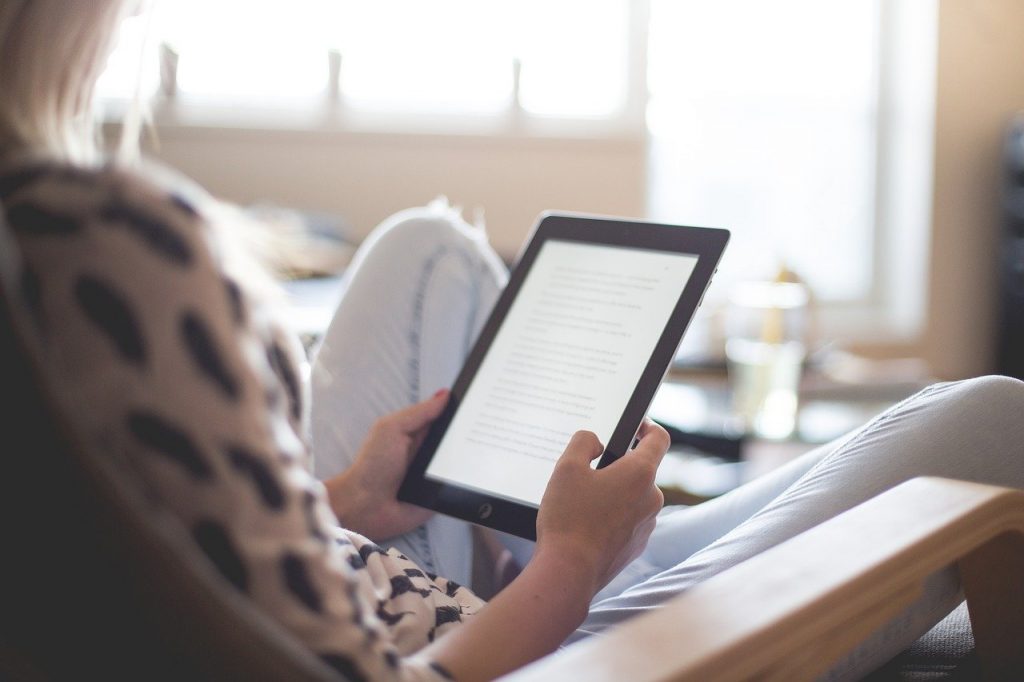 Woman, Reading, Ipad, Words of Encouragement for Women