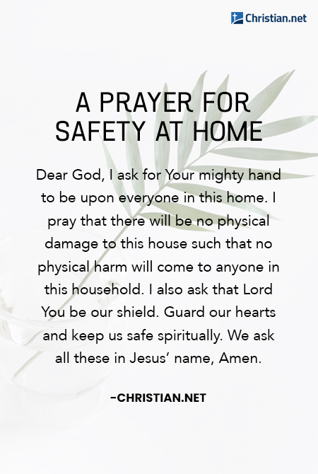 A Prayer for Safety at home