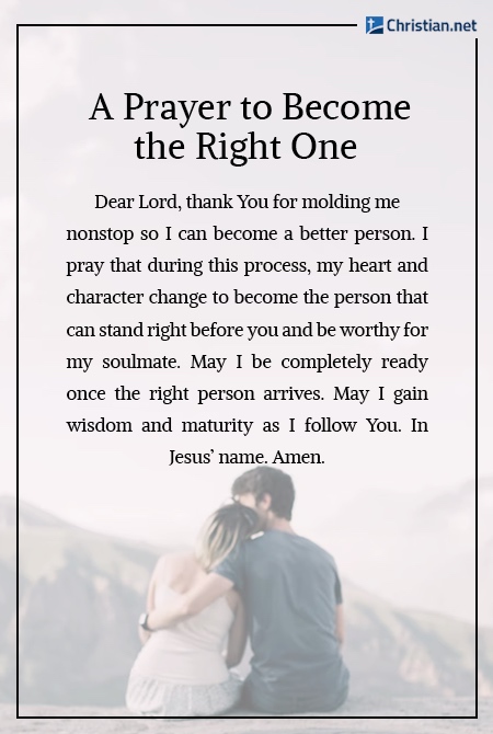 love prayer to become the right one
