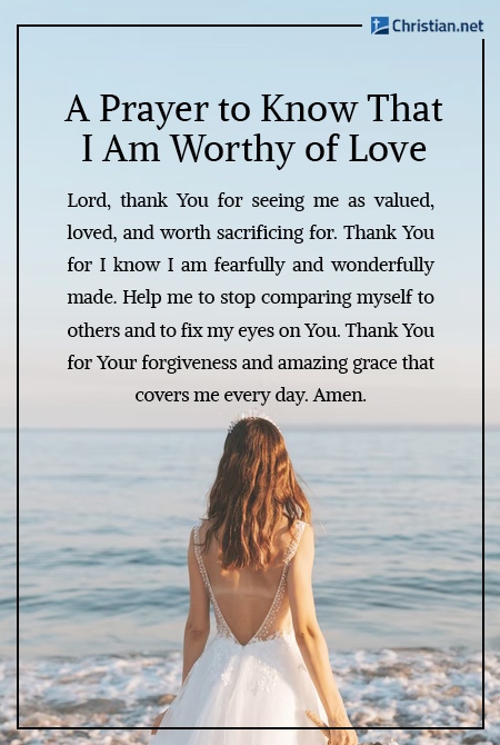 prayer about love and self worth
