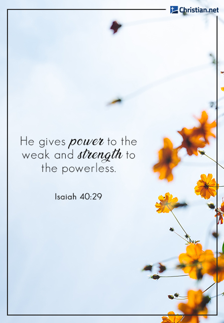 prayer verse for comfort and strength