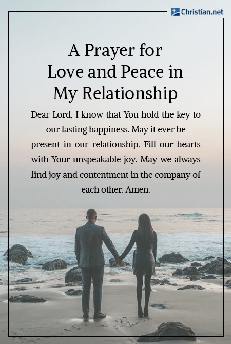 prayer for love and peace in relationship