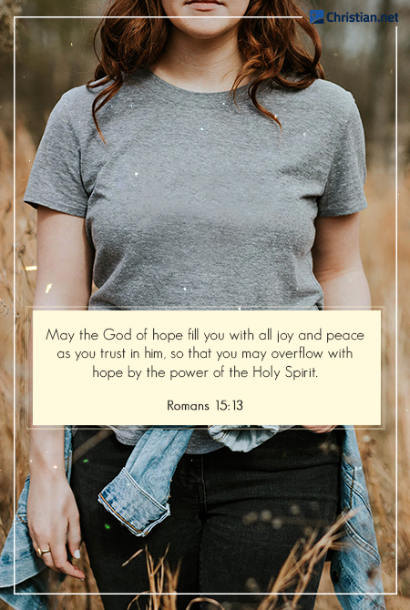 woman wearing a grey shirt with a jean jacket around her waist, bible verses about loving yourself