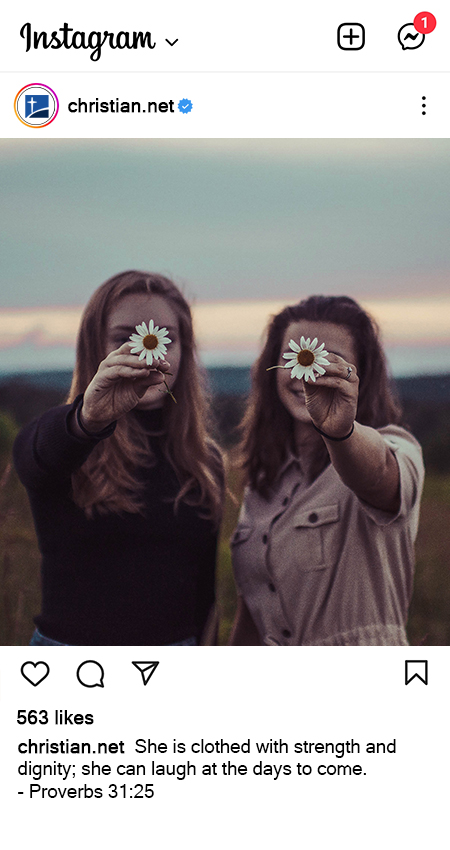 girls holding flowers, caption for christian instagram