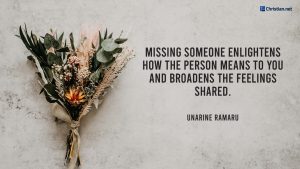 bible verses about missing someone