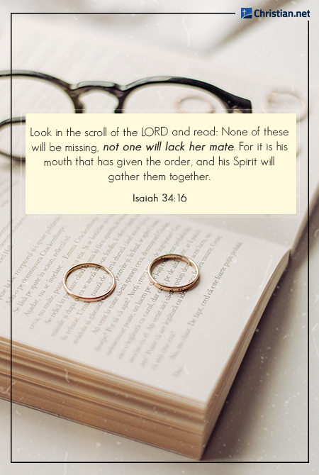 photo of two rings and glasses on a book, bible verses about missing someone