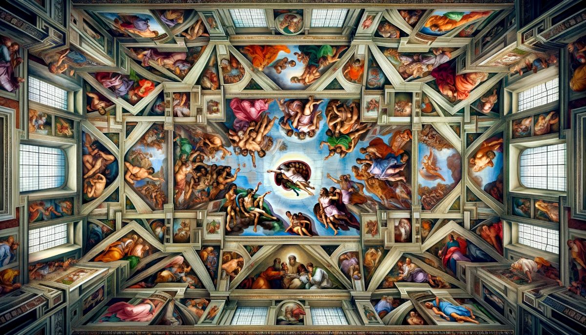How Are The Sistine Chapel Paintings Arranged?