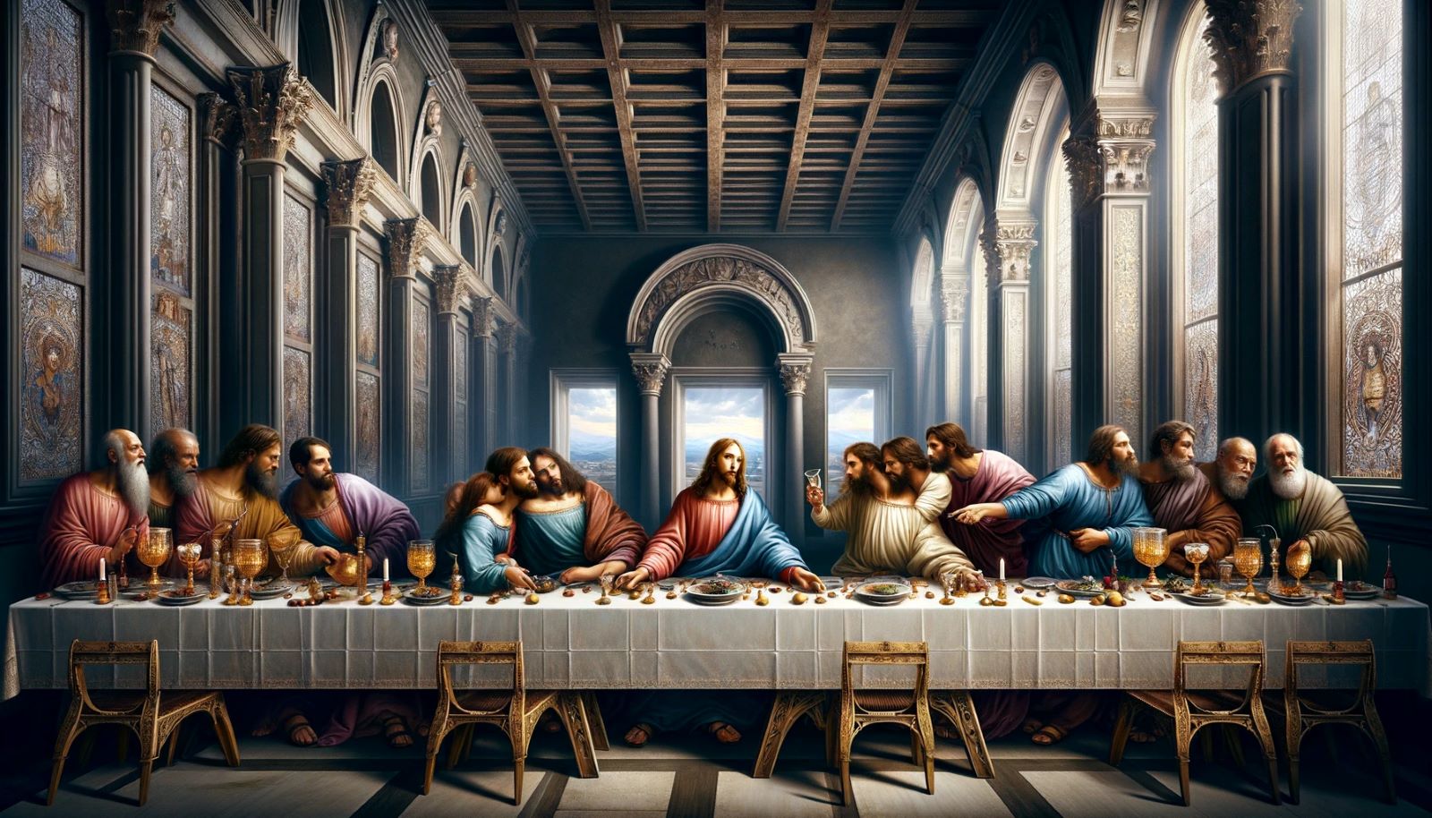 How Many Apostles Are In Davincis Last Supper Picture