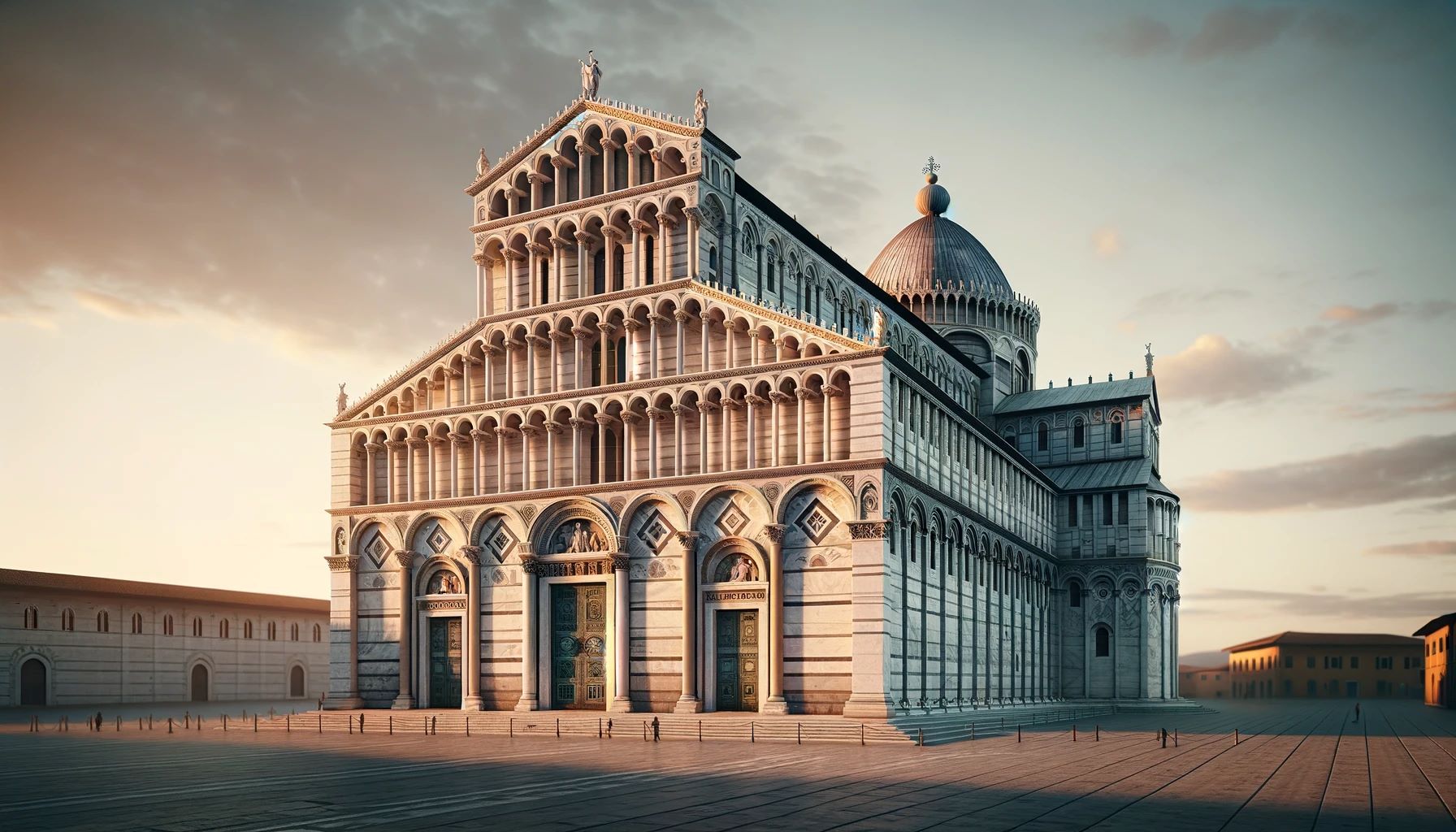 In Which Architectural Style Was The Cathedral Complex At Pisa Created?