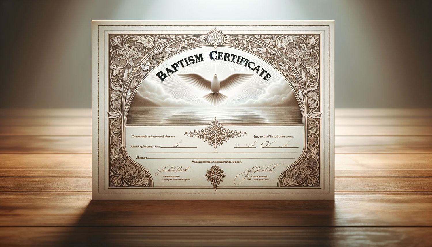 What Is A Baptism Certificate