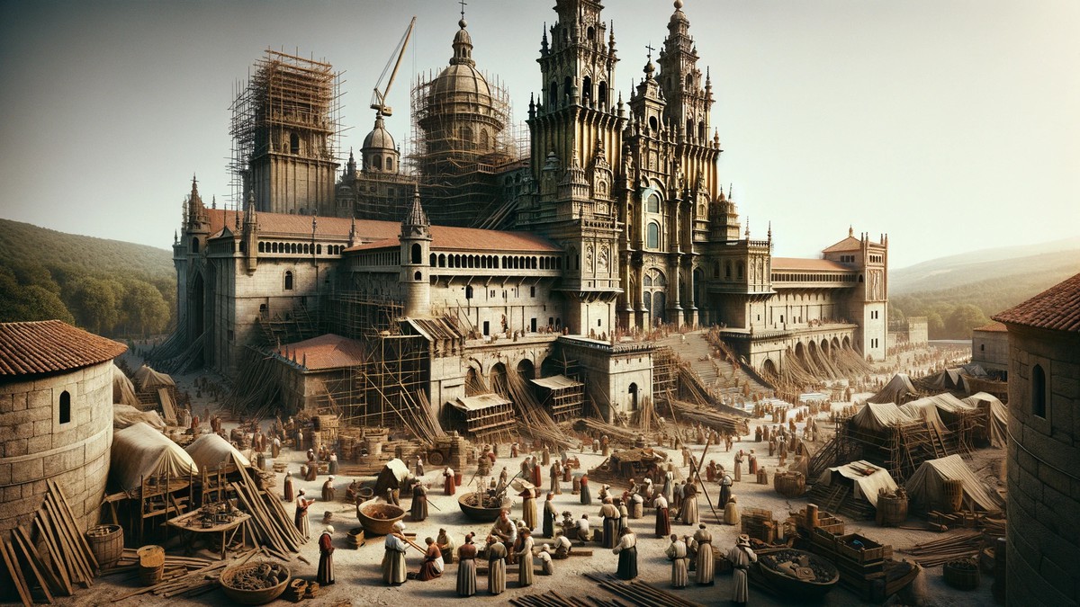 When Was Santiago De Compostela Cathedral Built