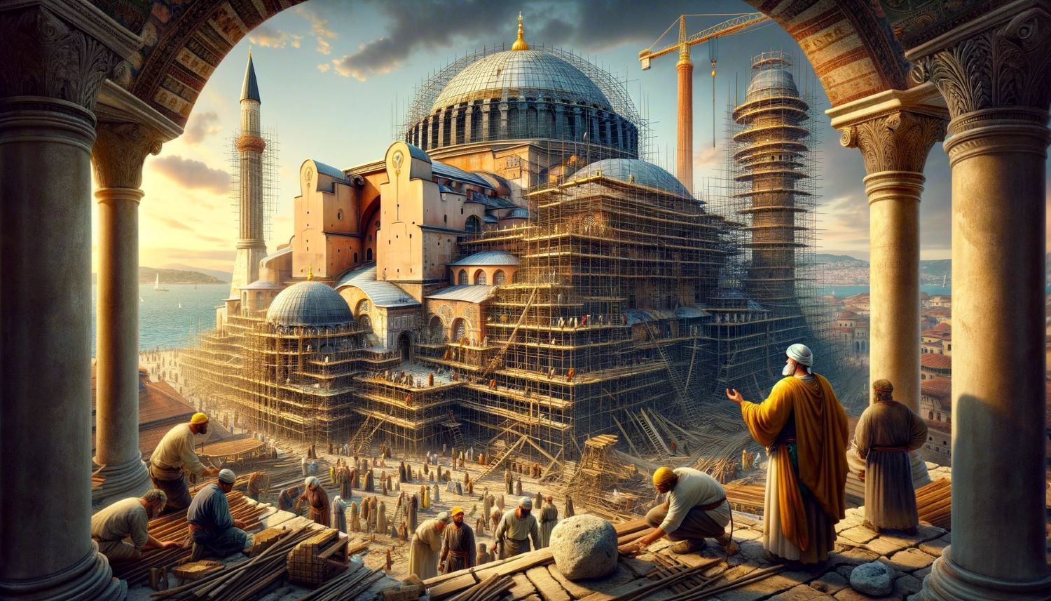 Which Cathedral Did Justinian Have Built In Constantinople?