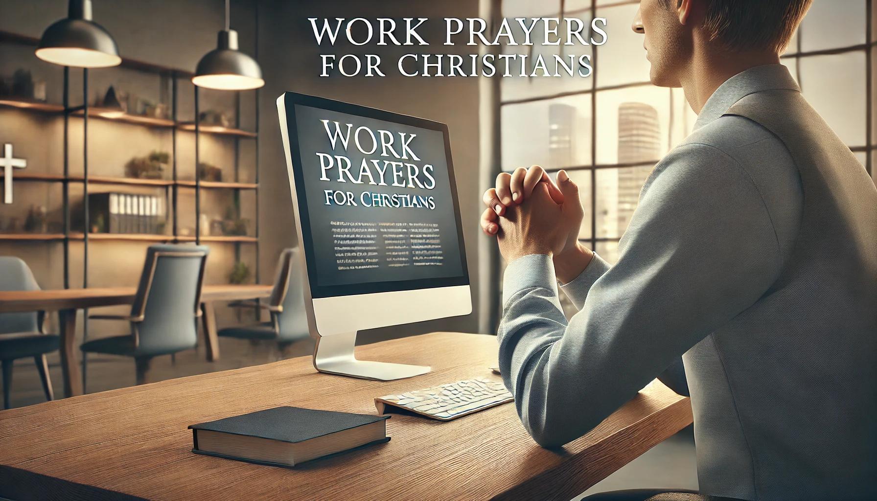 15 Work Prayers For Christians